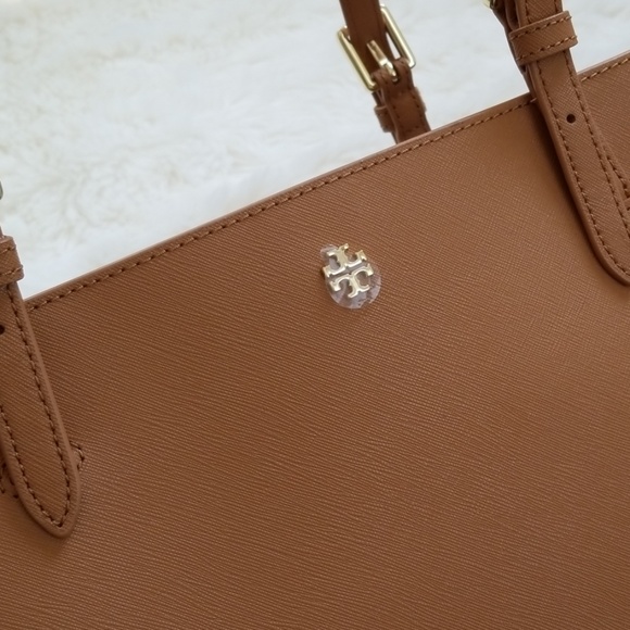 Tory Burch Emerson Small Buckle Tote Cardamom - Picture 7 of 8